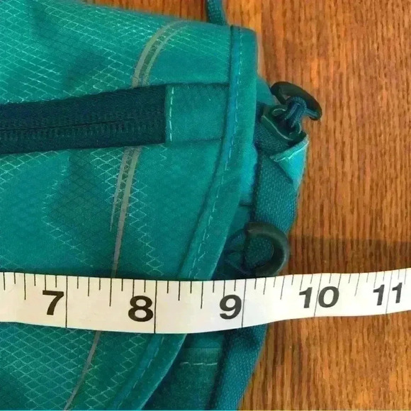 Outdoor Products Crossbody/Fanny Pack, Yellow/Turquoise Blue, 7”x9”x1” - Picture 7 of 10